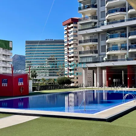 Acuarela Estudio, 1ª Linea, Vista Al Mar, Piscina Calp