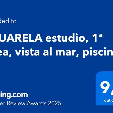 Acuarela Estudio, 1ª Línea, Vista Al Mar, Piscina Apartamento *